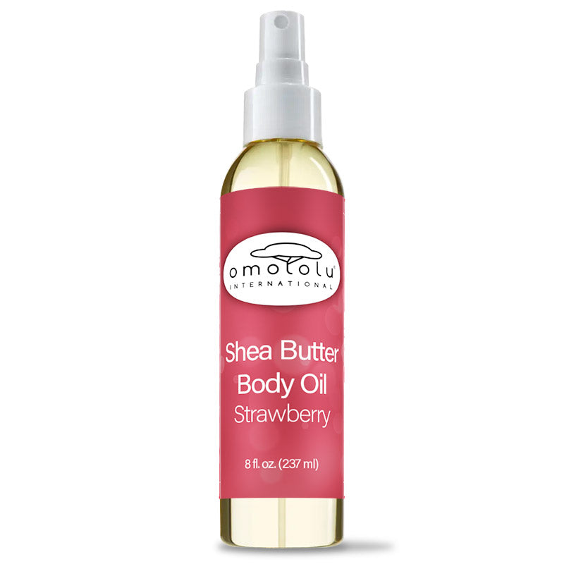 Shea Butter Body Oil - Strawberry (Family Pack of 12)